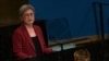 FILE - Australia's Minister of Foreign Affairs Penny Wong addresses the 77th session of the United Nations General Assembly at UN headquarters in New York City on Sept.23, 2022.