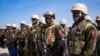 Baadhi ya polisi wa Kanye muda mfupi baada ya kushuka kwenye mji mkuu wa Haiti, Port-au-Prince, Juni 25, 2024. 