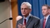 Attorney General Merrick Garland speaks during a news conference at the Department of Justice headquarters in Washington, June 27, 2024. The Justice Department has charged nearly 200 people in a sweeping crackdown on health care fraud schemes.