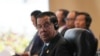 FILE - Cambodia's Prime Minister Hun Sen attends the 42nd ASEAN Summit in Indonesia, May 10, 2023. On Monday, Hun Sen said that the trilateral group known as AUKUS was "the starting point of a very dangerous arms race." (AP Photo/Achmad Ibrahim, Pool)