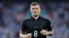 Toni Kroos fait son jogging lors du match de l'UEFA EURO 2020 entre l'Angleterre et l'Allemagne, Londres, le 29 juin 2021.
