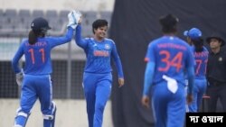 বাংলাদেশের মাঠে ভারতের জাতীয় মহিলা ক্রিকেট দলের দ্বিতীয় টি ২০ ম্যাচ জয়। 