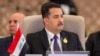 FILE - Iraqi Prime Minister Mohammed Shia al-Sudani, shown here at the Arab League Summit in Jeddah, Saudi Arabia, on May 19, 2023, said Friday his government is beginning a process to end the international coalition in Iraq. (Iraqi Prime Minister Media Office via Reuters)