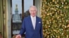 Britain's King Charles poses for a photo during the recording of his Christmas message at Buckingham Palace, in London, Dec. 7, 2023. (Jonathan Brady/Pool via Reuters) 