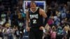 Xavier Tillman des Memphis Grizzlies réagit lors du match des playoffs contre les Los Angeles Lakers, USA, le 19 avril 2023. 