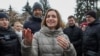 FILE - Moldovan President Maia Sandu attends a rally and concert, celebrating the European Union's decision to open membership talks with Moldova, in Chisinau, Dec. 17, 2023. 