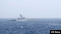 2017年7月15日，印度海軍布萊克伍德級護衛艦吉爾班號過境孟加拉灣。