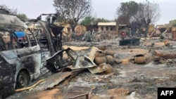 Des destructions à el-Facher au Darfour.