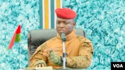 "Je rassure de ma détermination à conduire la transition à bon port en dépit de l’adversité", a déclaré le capitaine Ibrahim Traoré. (photo d'archives)
