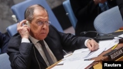 Головний російський дипломат Сергій Лавров першим серед країн-членів Ради Безпеки узяв слово