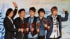 FILE - Taiwan pop band Mayday at the 23rd Golden Melody Awards in Taipei on June 23, 2012.