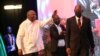 L'ancien président de la Côte d'Ivoire, Laurent Gbagbo, lance la formation d'un nouveau parti politique à l'hôtel Sofitel d'Abidjan, en Côte d'Ivoire, le 17 octobre 2021. (Reuters/Luc Gnago)