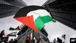 Mbështetës të palestinezëve në Toronto, Kanada 