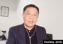 台灣張騫艦首任艦長黃征輝。（取自採訪視頻）