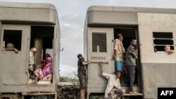 Un train à la gare de Dire Dawa, en Ethiopie.