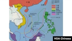 南中國海爭議地圖