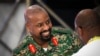 Gen. Muhoozi Kainerugaba, mtoto wa rais wa Uganda Yoweri Museveni wakati wa sherehe ya siku yake ya kuzaliwa, iliyofanyika ktika ikulu ya rais ya Entebbe, May 7, 2022. Picha AP
