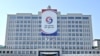21일 조 바이든 미국 대통령과 윤석열 한국 대통령의 첫 정상회담이 열린 용산 대통령실 청사에 한국 태극기와 미국 성조기가 나란히 걸려있다.