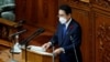 日本首相岸田文雄在國會發表政策講話。（2022年10月17日）