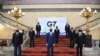 주요 7개국(G7) 외교 수장들. 앞줄 오른쪽 토니 블링컨 미 국무장관, 앞줄 왼쪽은 호세프 보렐 유럽연합(EU) 외교안보정책 고위 대표. (자료사진)