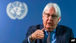 Martin Griffiths, afisa wa ngazi ya juu wa Umoja wa mataifa wa masuala ya kibinadamu. Sept. 28, 2021. 