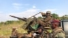Wanajeshi wa Jamhuri ya Kidemokrasia ya Congo, FARDC, wakiwa katika mji wa Sake kupambana na waasi wa M23.