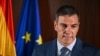 Perdana Menteri Spanyol Pedro Sanchez berbicara dalam konferensi pers di sela kunjungannya ke Kawasan Industri Mondragon di Kunshan, China, pada 11 September 2024. (Foto: AFP/Hector Retamal)