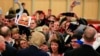 Republican presidential candidate Donald Trump greets fans in Council Bluffs, Iowa, Dec. 29, 2015. Those making White House bids in 2016 are stepping up their campaign efforts. 