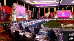 20國集團（G20）財長和央行行長會議2022年7月15日在印度尼西亞的巴厘島召開。-美聯社照片