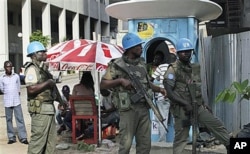 Des Casques bleus à Abidjan