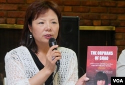 中國婦權組織發起人之一的張菁（美國之音國符拍攝）