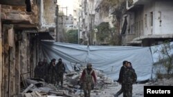 Un quartier d'Alep dévasté, al-Sakhour, le 28 novembre 2016