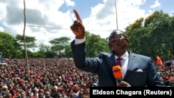 Lazarus Chakwera, leader du Parti congressiste du Malawi, s'adresse à ses sympathisants à Lilongwe, Malawi, le 4 février 2020. (Photo REUTERS/Eldson Chagara)