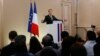 French President Emmanuel Macron gestures as he delivers a speech during a citizenship ceremony in Orleans, central France, July 27, 2017. During his visit to Orleans, Macron suggested to set up "hotspots" in Libya to process asylum-seekers to stem the flow of migrants.