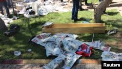 一名爆炸遇難者屍體