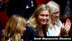 Yaël Braun-Pivet, présidente nouvellement élue de l'Assemblée nationale, au palais de l'Assemblée à Paris, France, le 28 juin 2022. 