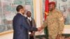Paul-Henri Sandaogo Damiba et Blaise Compaoré à ouagadougou, burkina faso