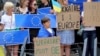 Акция в поддержку Украины в Брюсселе. 23 июня, 2022 
