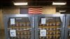FILE - Cages of ventilators, part of a shipment of 400, arrive at the New York City Emergency Management Warehouse, March 24, 2020. 