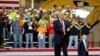 President Donald Trump prepares to speak at Local 18 Richfield Training Facility, March 29, 2018, in Richfield, Ohio.