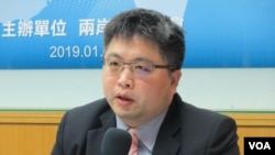 台灣國際法學會副秘書長林廷輝 （美國之音張永泰拍攝）