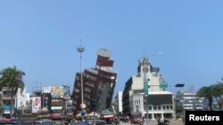 Пошкодження унаслідок землетрусу в Хуаляні, Тайвань, 3 квітня 2024 року. Haote Zhang/via