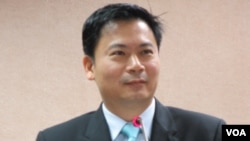 台灣執政國民黨立委 吳育仁(美國之音張永泰拍攝)