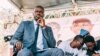 Le candidat sénégalais à la présidence, Ousmane Sonko, lors d'un débat organisé par le mouvement "Y'en a marre" à la maison de la culture Douta Seck, dans la capitale Dakar, le 21 février 2019, quelques jours avant les élections présidentielles.