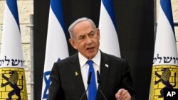以色列總理內塔尼亞胡（Benjamin Netanyahu）（美聯社2024年5月12日）