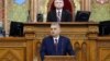 Hungarian Prime Minister Orban addresses Parliament in Budapest