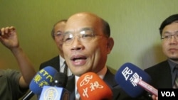 民進黨主席蘇貞昌(美國之音容易拍攝)
