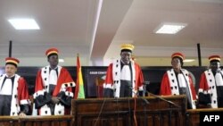 La cour constitutionnelle de Guinée Kelefa Sall, le 31 octobre 2015.