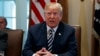 President Donald Trump speaks during a cabinet meeting at the White House, May 9, 2018, in Washington. 