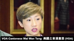 公民黨立法會議員陳淑莊, (攝影：美國之音湯惠芸)
